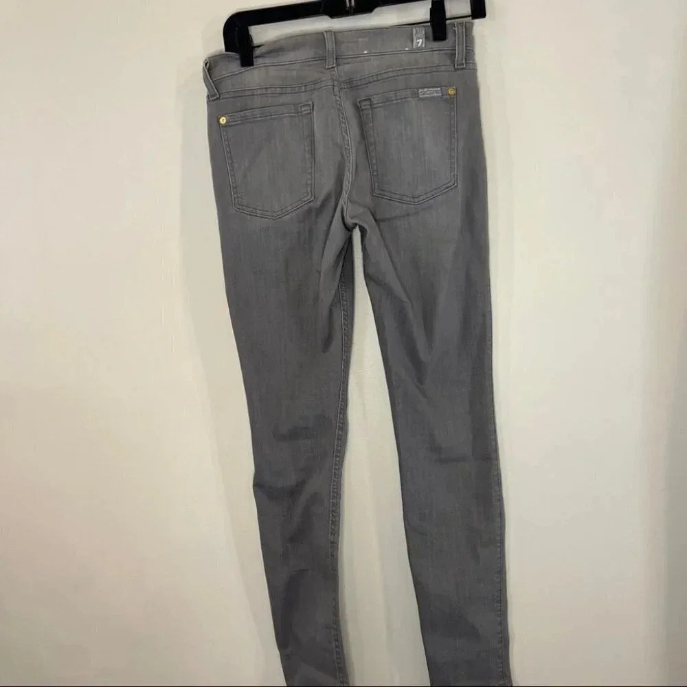7 For All Mankind The Skinny Jean in Grey - Picture 7 of 9